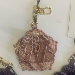 🔥BRAHMIN🔥 Pink Icing Magnolia key fob/tassel NWT